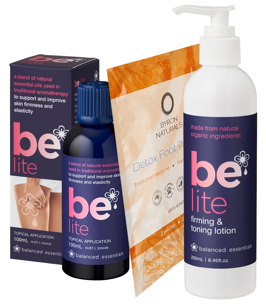 LITE OIL & LOTION Pack with Detox Foot Patch